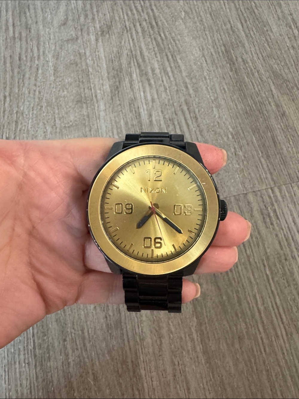 Nixon The Corporal Watch with Gold Dial